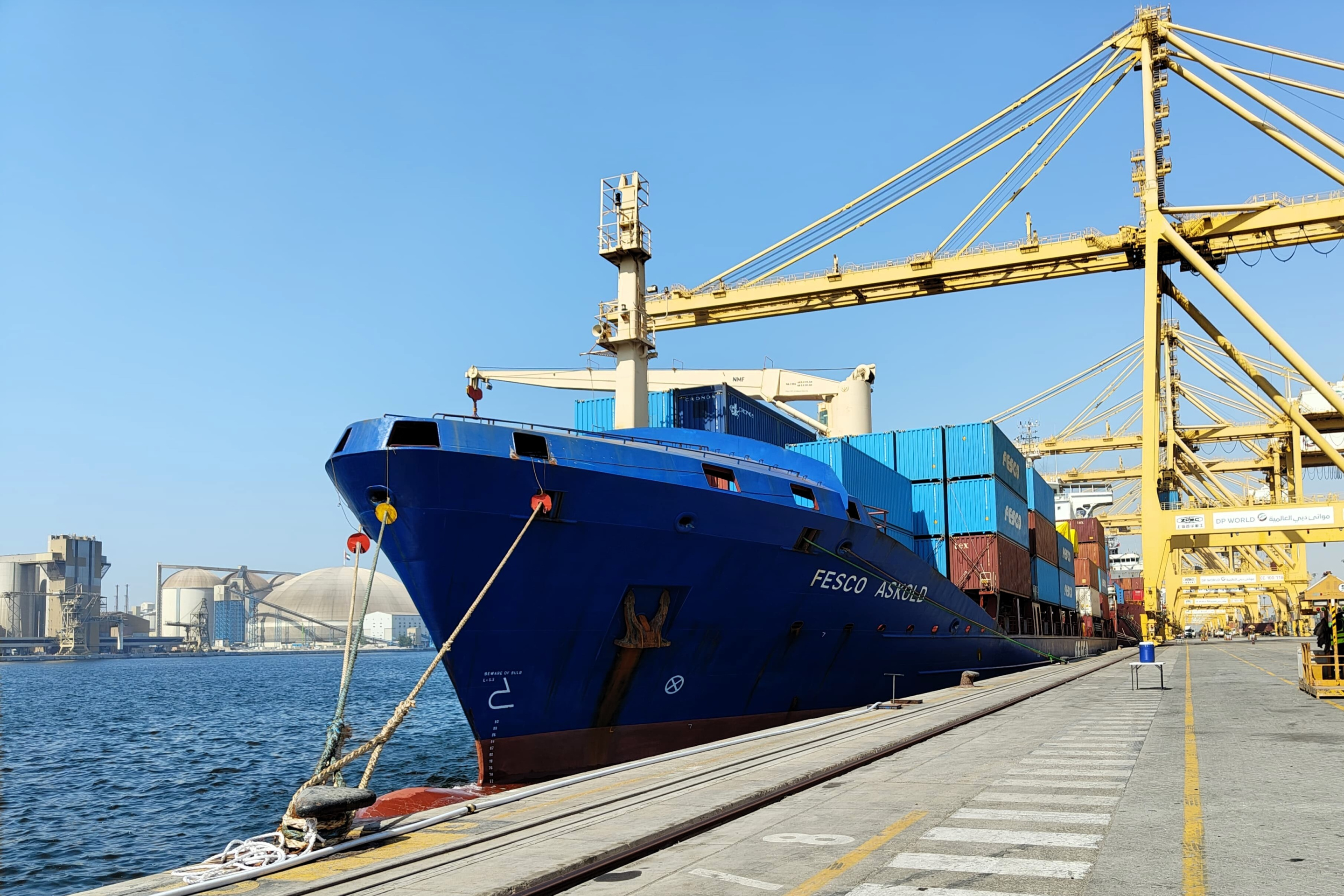 FESCO выполнила первый прямой судозаход в порт Джебель-Али (ОАЭ)